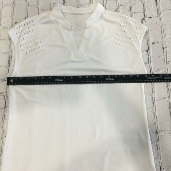 Soothfeel T-Shirt Women’s Size M Color White Pullover V-Neck Sports Sleeveless - Picture 7 of 8